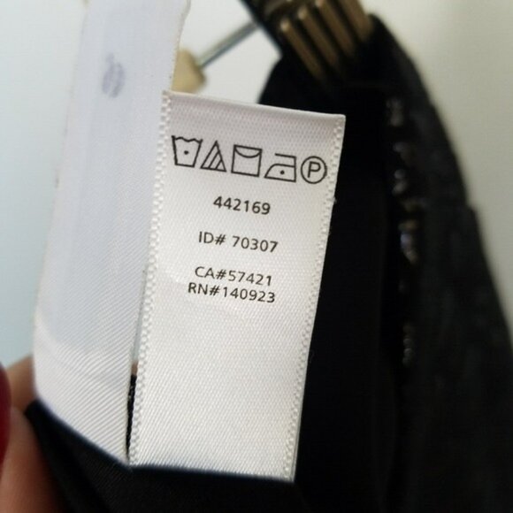 LOFT Skirt Metallic Silver Petal Circular Print Sz 12 - EUC! - Picture 10 of 11